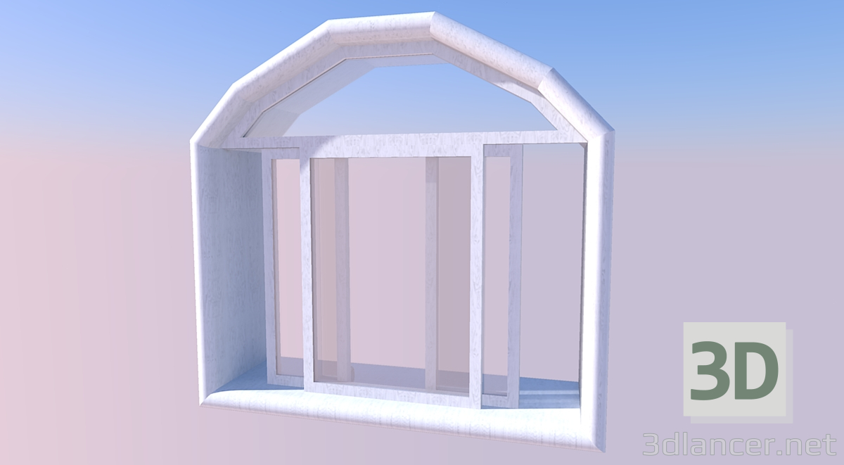 3d model Ventana - vista previa