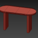 3d Desk Salmon 128x50 from designer furniture manufacturer Cosmo. model buy - render