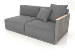 Sofa module section 1 right (Quartz gray)