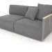 3d model Sofa module section 1 right (Quartz gray) - preview