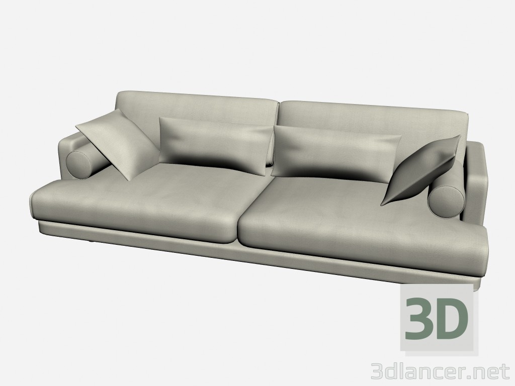 3d model Sofá titulares 1 suave - vista previa