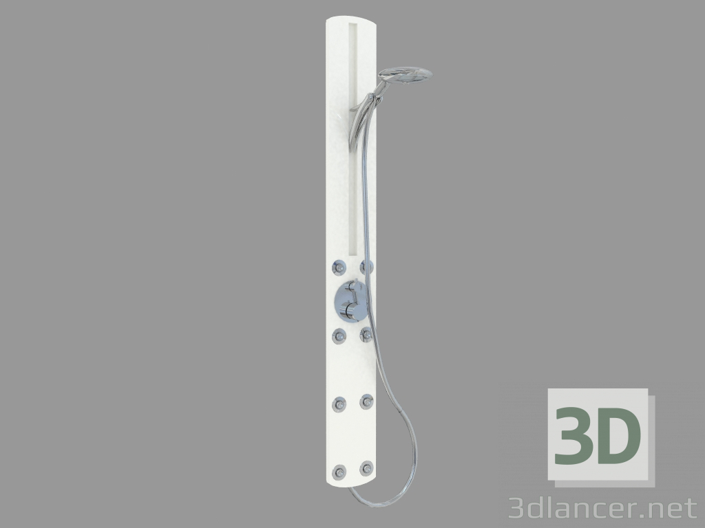 3d model Columna de ducha alta - vista previa