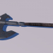 3d Medieval axe Low-poly 3D model модель купить - ракурс