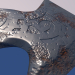 3d Medieval axe Low-poly 3D model модель купить - ракурс