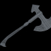 3d Medieval axe Low-poly 3D model модель купить - ракурс