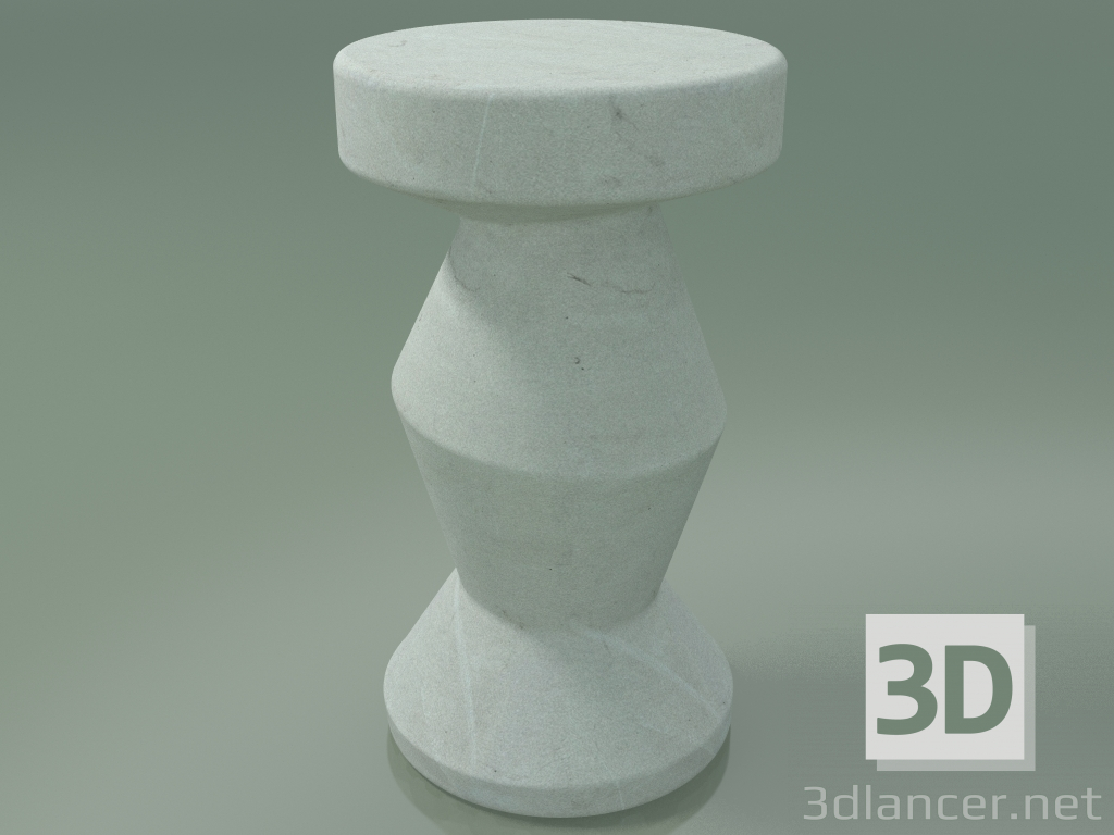 Modelo 3d Mesa de apoio, tamborete InOut (49, cerâmica branca) - preview