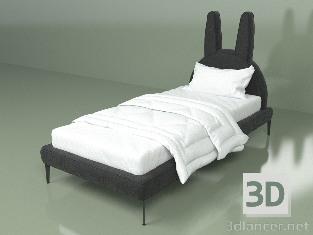 modello 3D Letto Zaya 2000x900 - anteprima