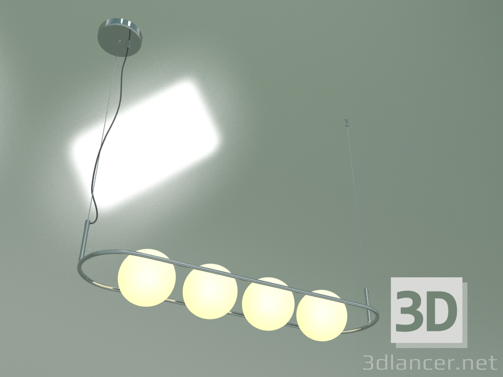 Modelo 3d Luminária pendente Ringo 50089-4 (cromo) - preview