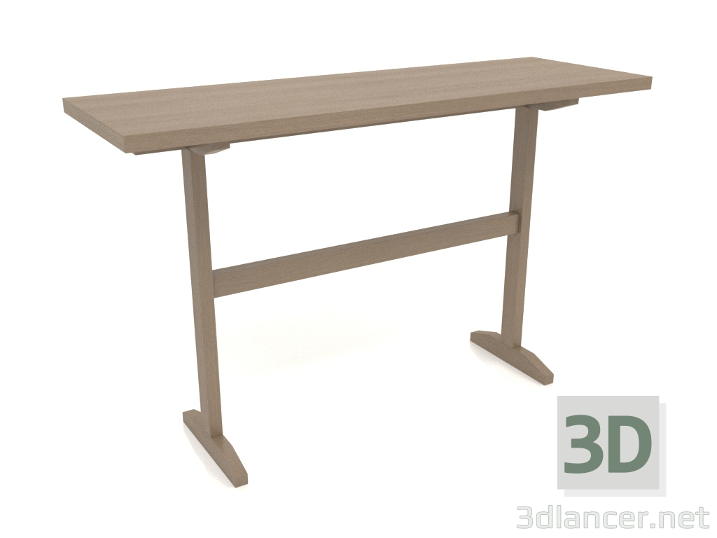 3D Modell Konsolentisch KT 12 (1200x400x750, holzgrau) - Vorschau