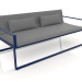 3d model 2-seater sofa (Night blue) - preview