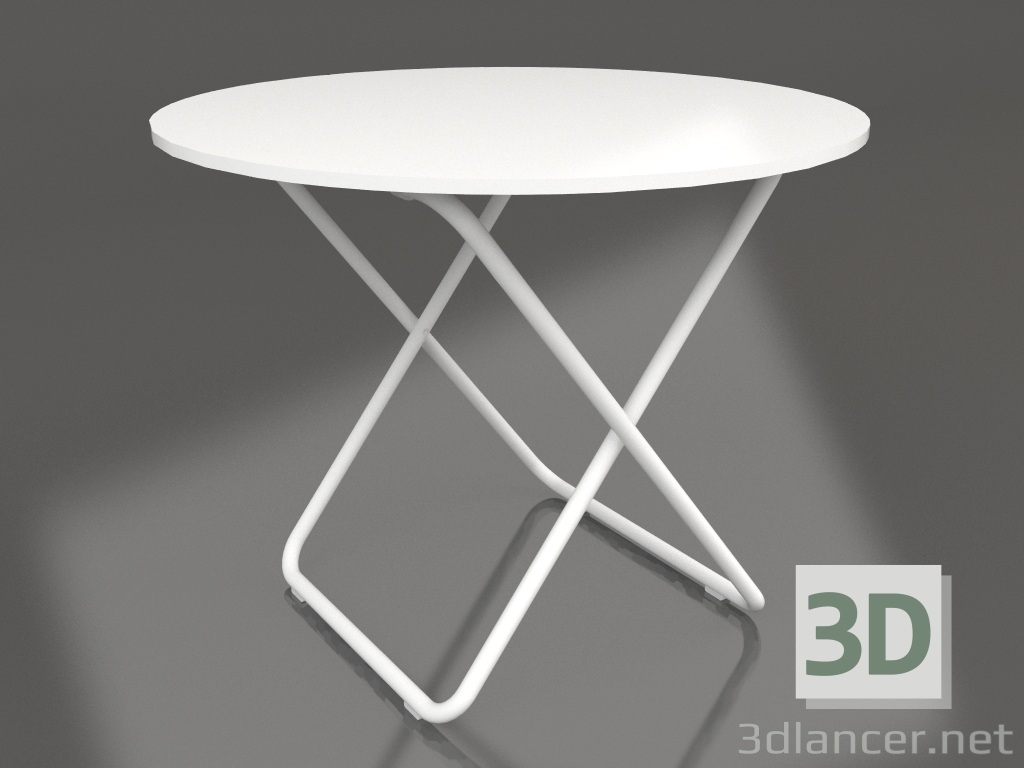 3d model Mesa de comedor (blanca) - vista previa