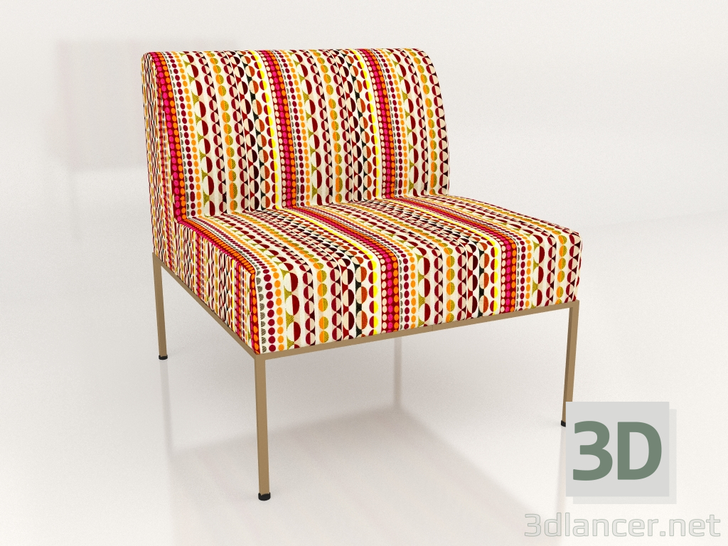 3 डी मॉडल आर्मचेयर FM36-GLGRR - पूर्वावलोकन