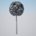 3d Tilia platyphyllos, ball on the trunk model buy - render