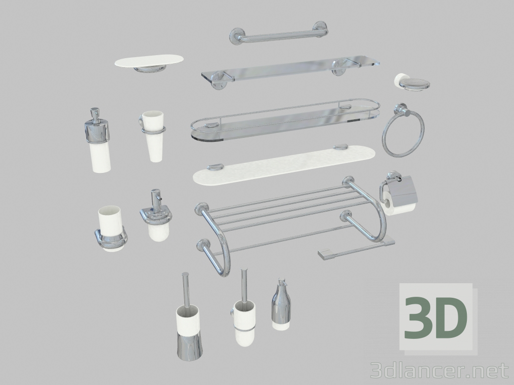 3d model Bathroom accessories - preview