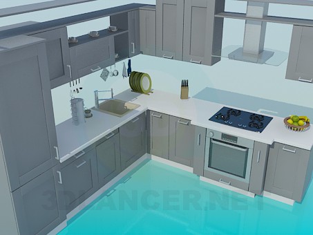 3d model Kitchen - preview