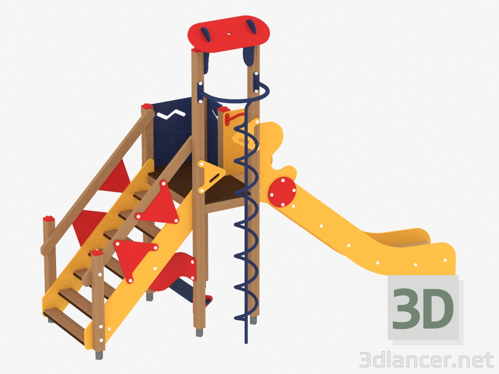 3d model Children's play complex (1116) - preview