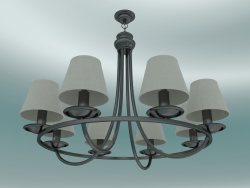 Lustre (6687-8 Preto + Dourado)