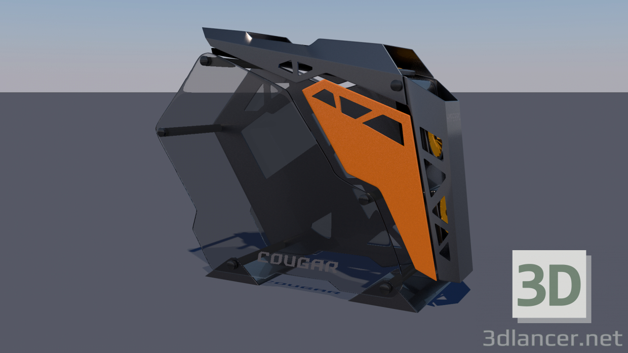 PC PC Cougar conquista el modelo 3D Low-poly 3D modelo Compro - render