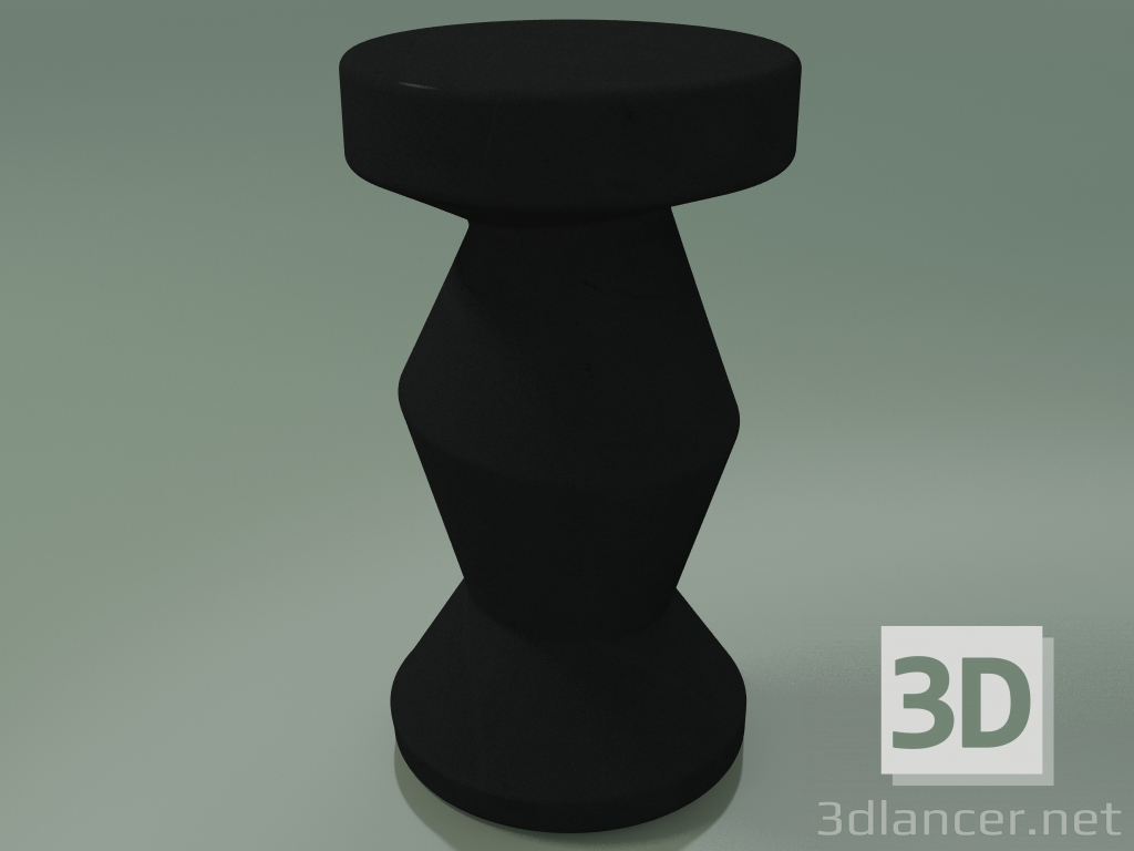 modèle 3D Table d'appoint, tabouret InOut (49, gris anthracite en céramique) - preview