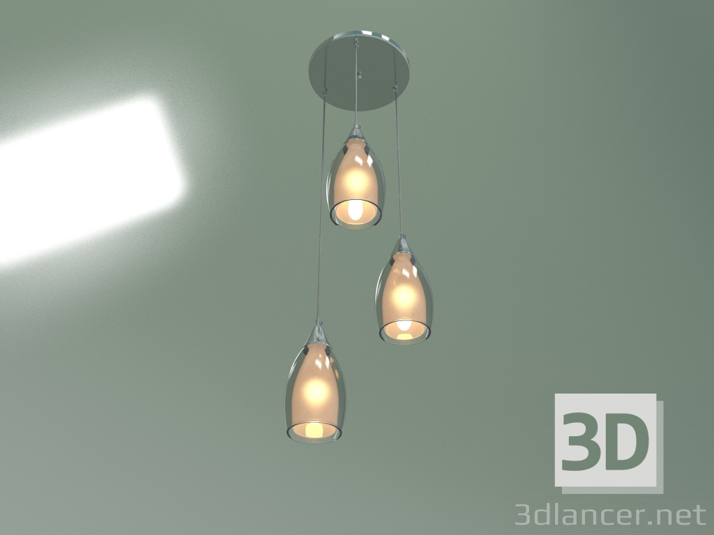 Modelo 3d Candelabro suspenso Cosmic 50085-3 (cromo) - preview