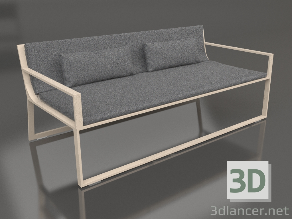 3d model 2-seater sofa (Sand) - preview