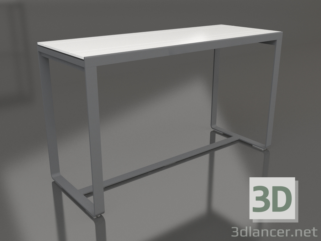 3D Modell Bartisch 180 (Weißes Polyethylen, Anthrazit) - Vorschau