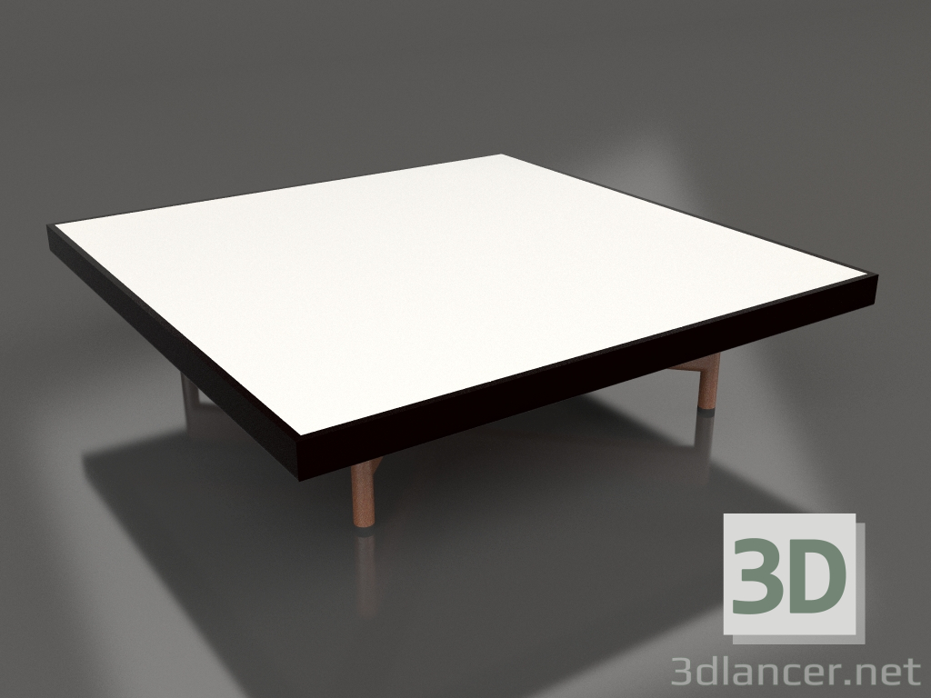 3d model Mesa de centro cuadrada (Negro, DEKTON Zenith) - vista previa