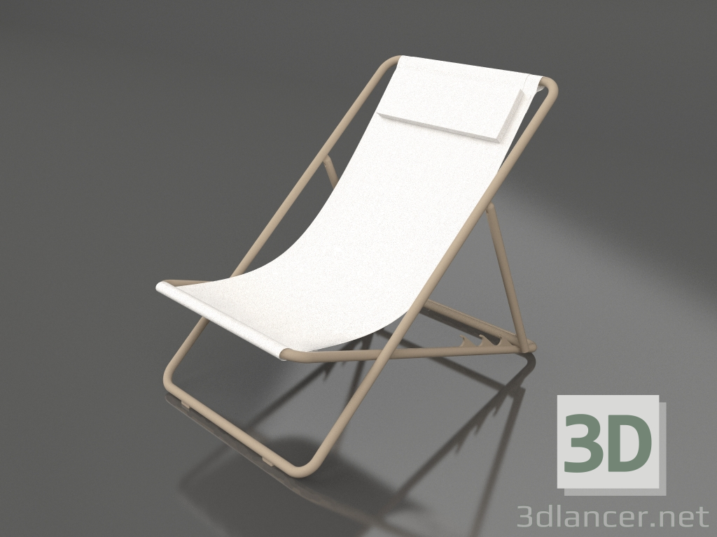 3D Modell Liegestuhl (Sand) - Vorschau