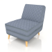 modèle 3D Chaise Lazy M (Gris) - preview