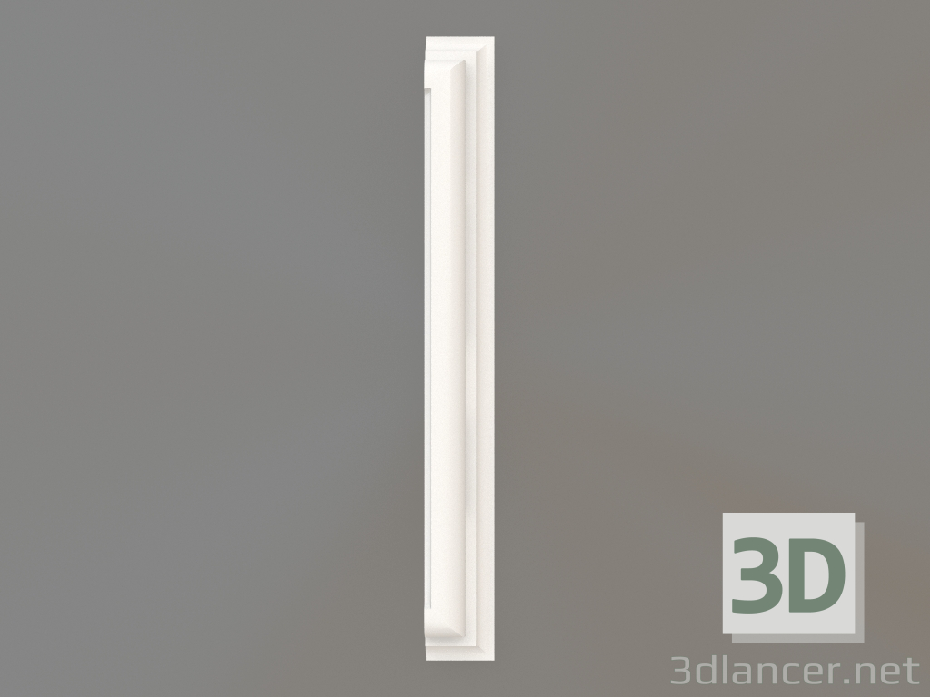 Modelo 3d Tampão de gesso para grelhas de ventilação ZG 001 (129х15) - preview