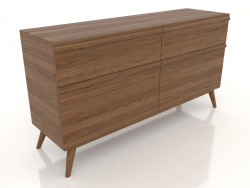 Chest of drawers 1 1500x400x800 (light walnut)