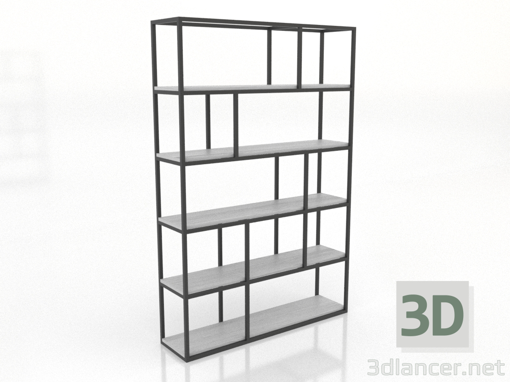 3d модель Стелаж (білий RAL 9010) – превью