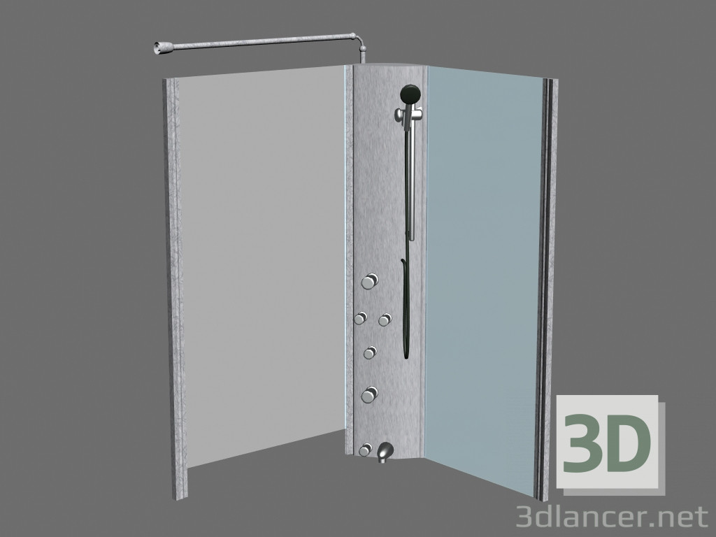 3d model Panel de hidromasaje HMP ROSA 150 L - vista previa