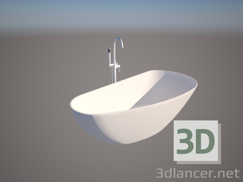 Modelo 3d banheira moderna - preview