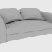 3d model Sofá RUBENS FREE BACK SOFA (200x135xH75) - vista previa