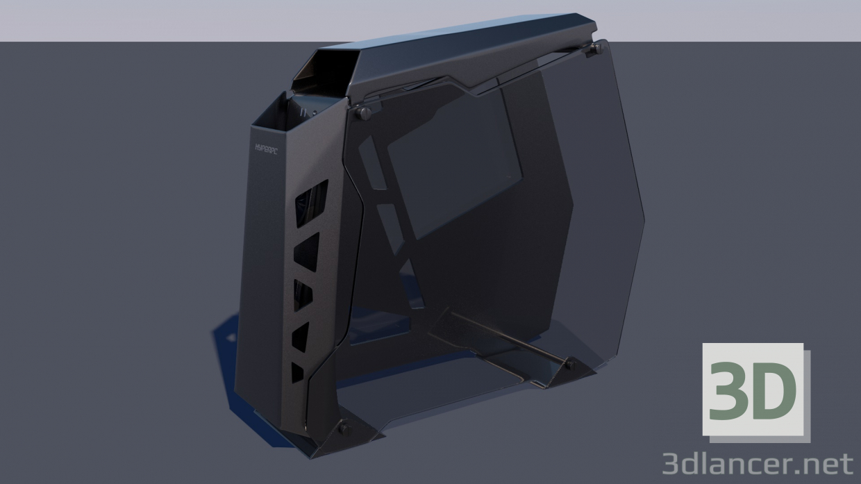 3d PC computer Cougar conquer Low-poly 3D model модель купити - зображення