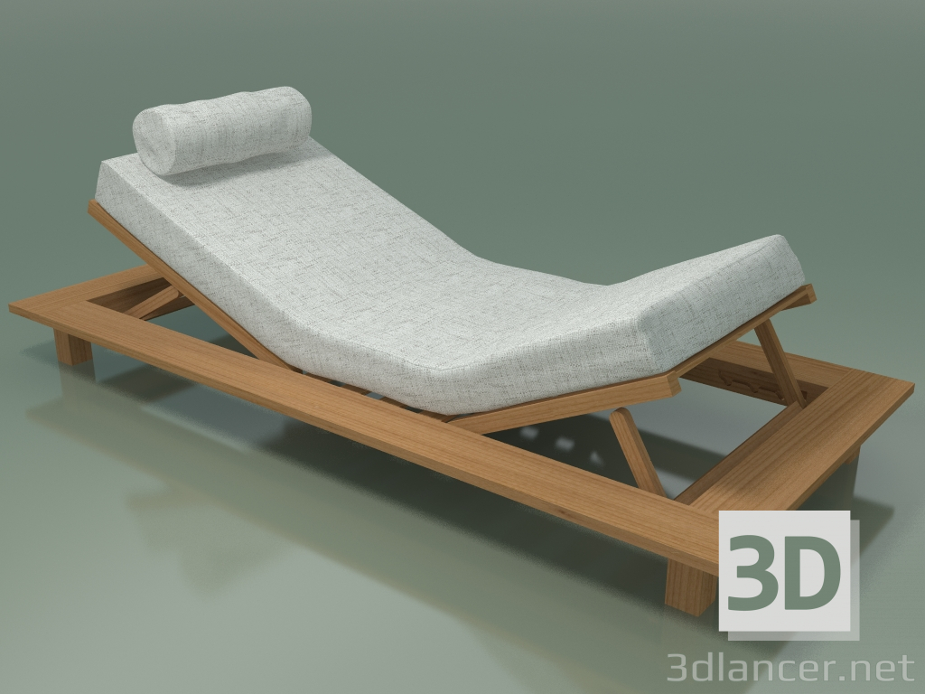 3D Modell Teakholzcouch im Freien, InOut im Freien (82RR) - Vorschau