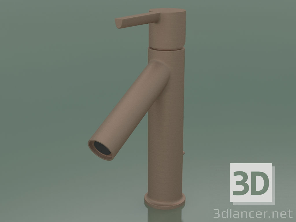 Modelo 3d Misturador monocomando para lavatório 100 (Bronze escovado, 10001140) - preview