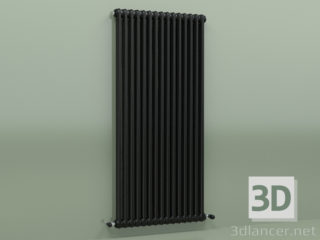 3d model Radiator TESI 2 (H 1500 15EL, Black - RAL 9005) - preview