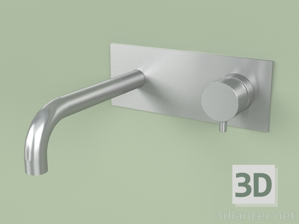 3D Modell Wandmischer mit Auslauf 190 mm (13 70, AS) - Vorschau