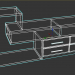 TV-Konsole 3D-Modell kaufen - Rendern