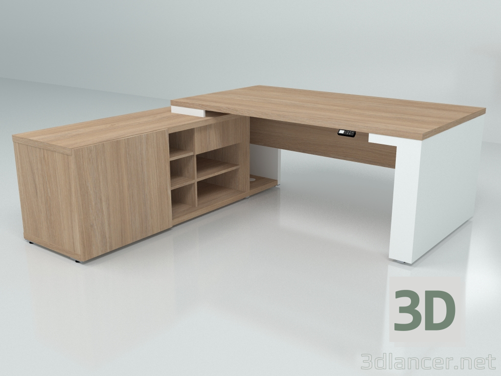 3d model Mesa de trabajo Mito Regulable en Altura MIT2RL (1990x2080) - vista previa