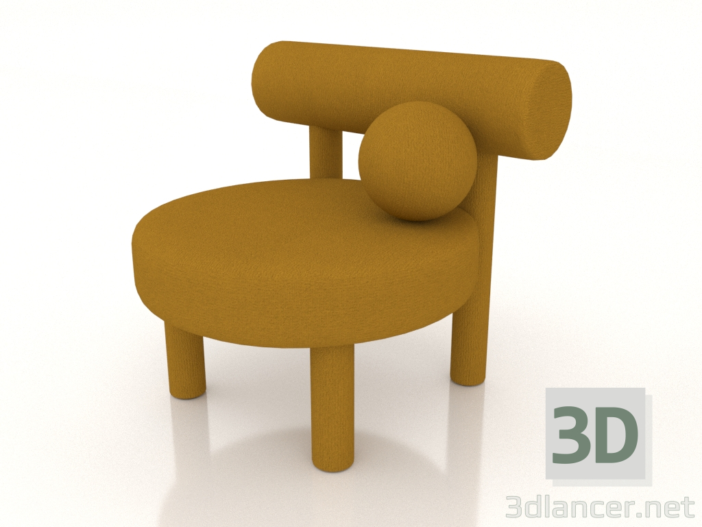 3d модель Стілець Low Chair Gropius CS1 (гірчичний) – превью