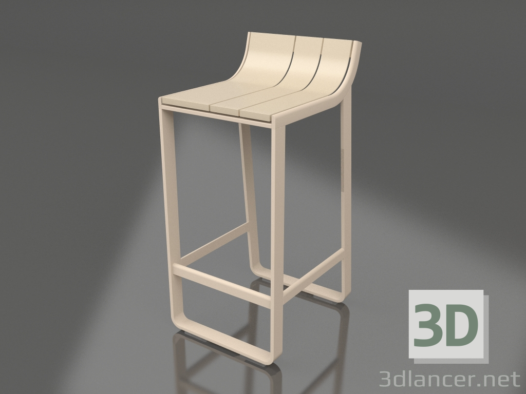 Modelo 3d Banqueta semi-bar (areia) - preview