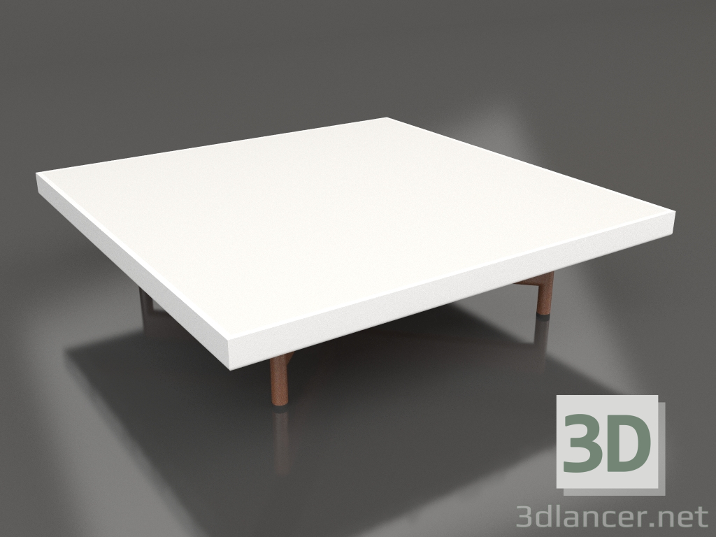 3d модель Квадратный журнальный столик (White, DEKTON Zenith) – превью