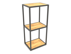 Rack-console rectangulaire (BOIS, 40x30x86, 3 étagères)