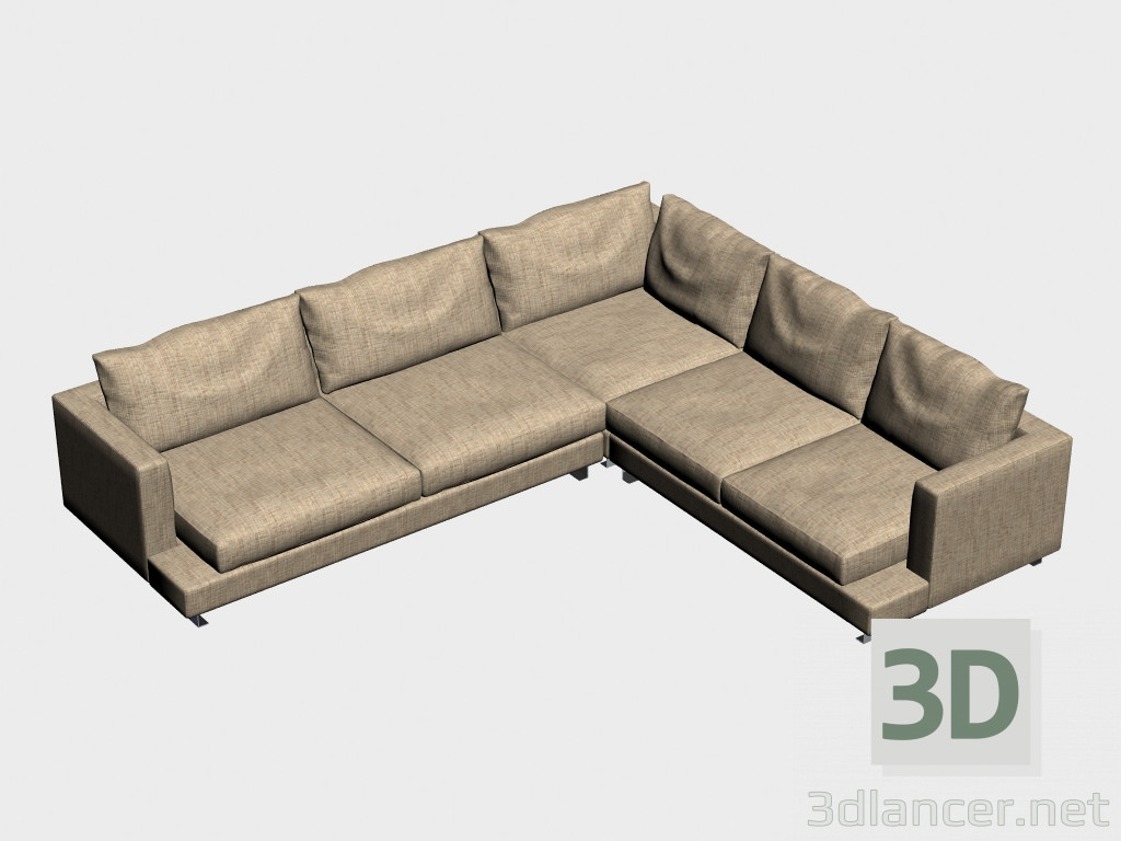 3D Modell Sofa Lexus LUX (Ecke, 286h327) - Vorschau