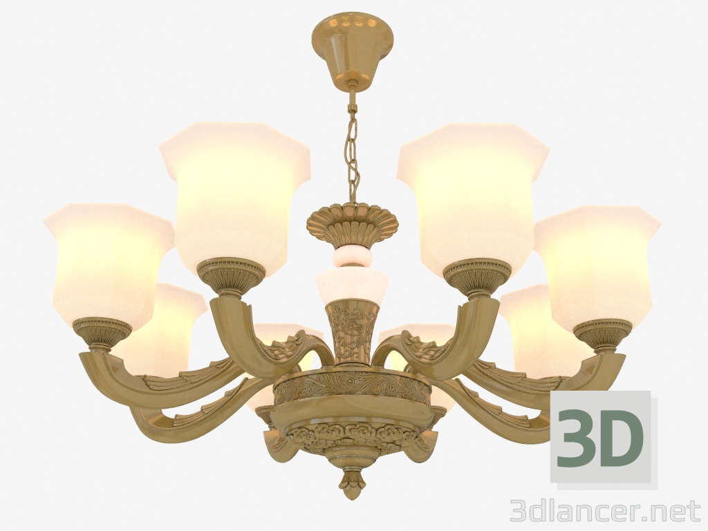 modèle 3D Lustre Merano (3997 8) - preview