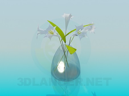 3d model Vase with Flowers - preview