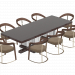 3d Schubert table and chairs by Longhi model buy - render